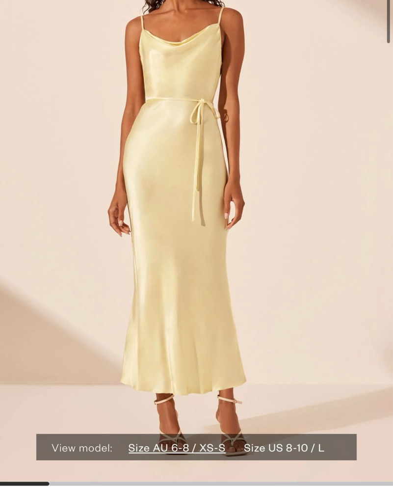 shona joy yellow bridesmaid dress Shona Joy Moraya Dropped Waist Maxi Dress | Occasion Dress main image 1