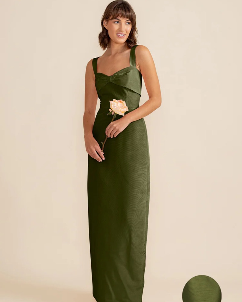 the fold green dress The Fold Green Midi Dress UK 10 main image 1