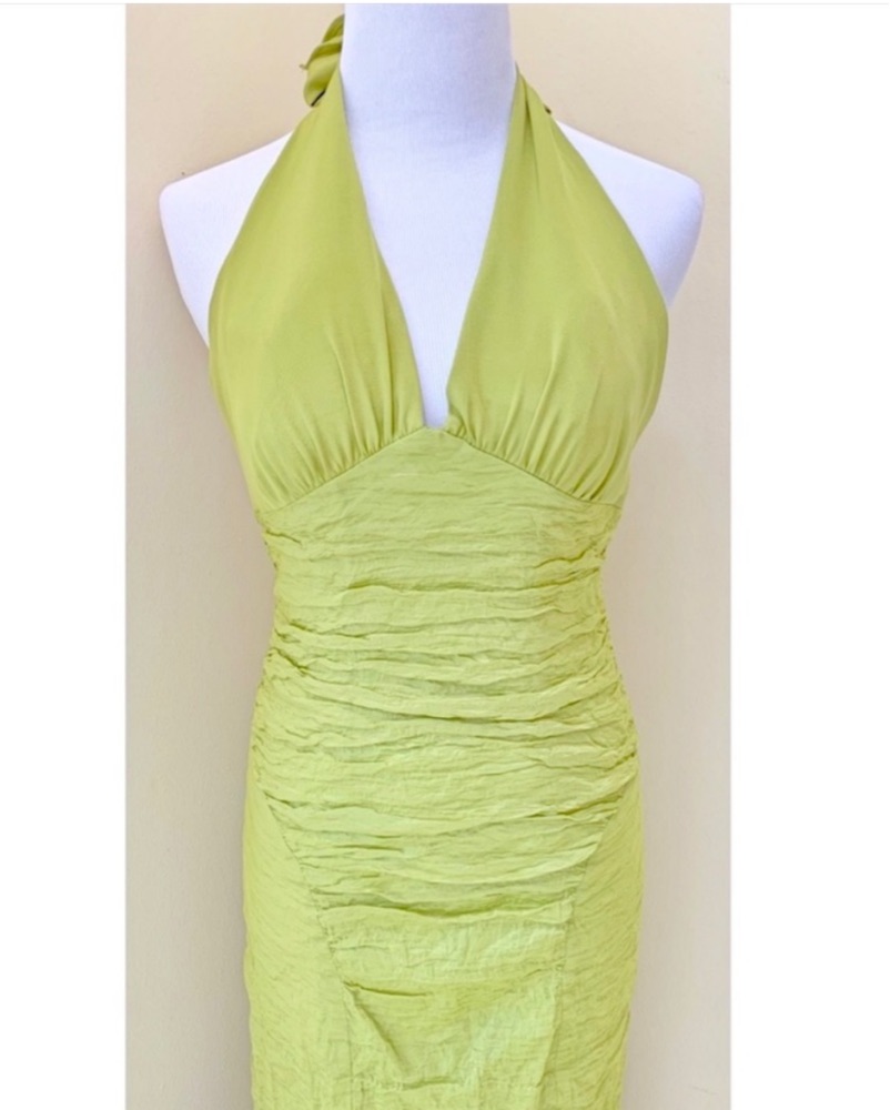 Nicole Miller Rushed Gown by Nicole Miller - Pickle
