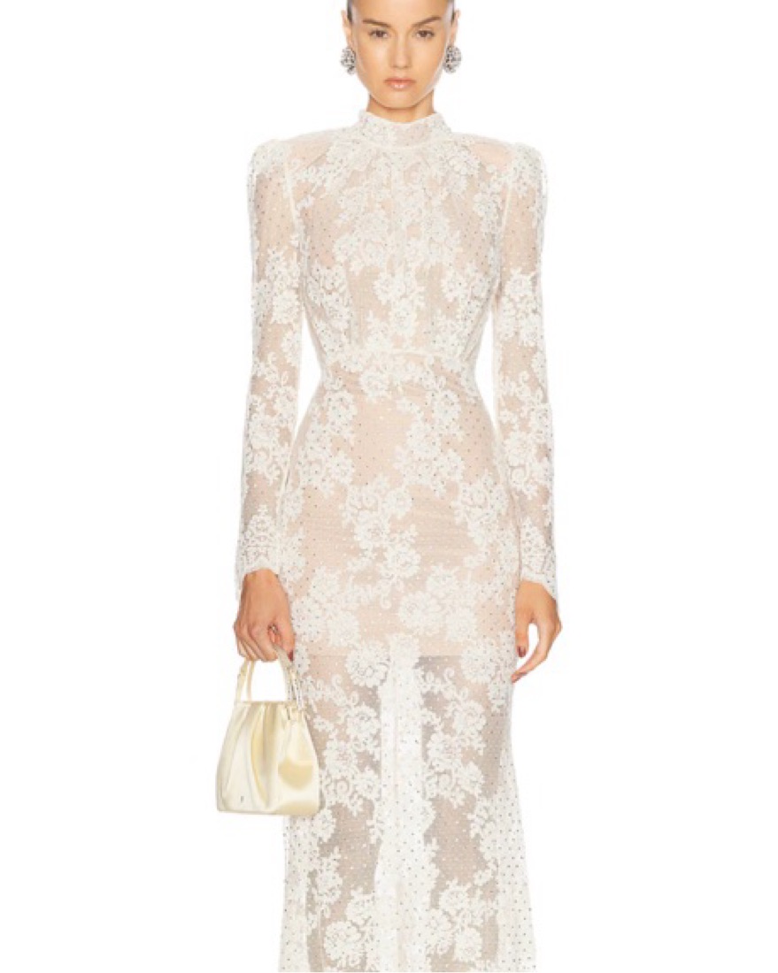 ワンピース SELF PORTRAIT LACE LONG DRESS Self Portrait Maxi lace dress - White | Pickle