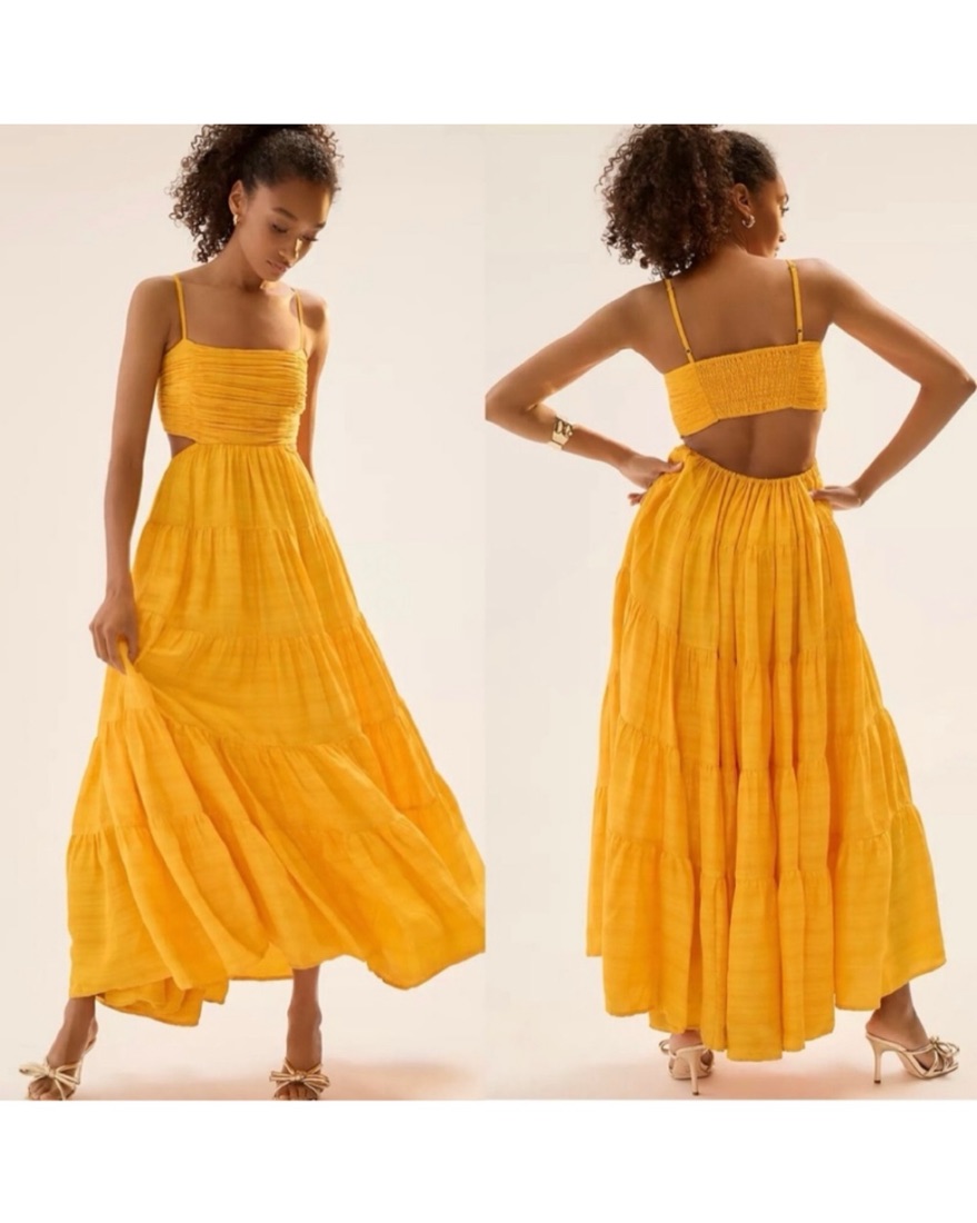alba tiered cotton maxi dress WEXLEE LONG SLEEVE MAXI DRESS, ALBA BLUE BAJA COVE ENGINEERED KNIT DRE –  Palm Place