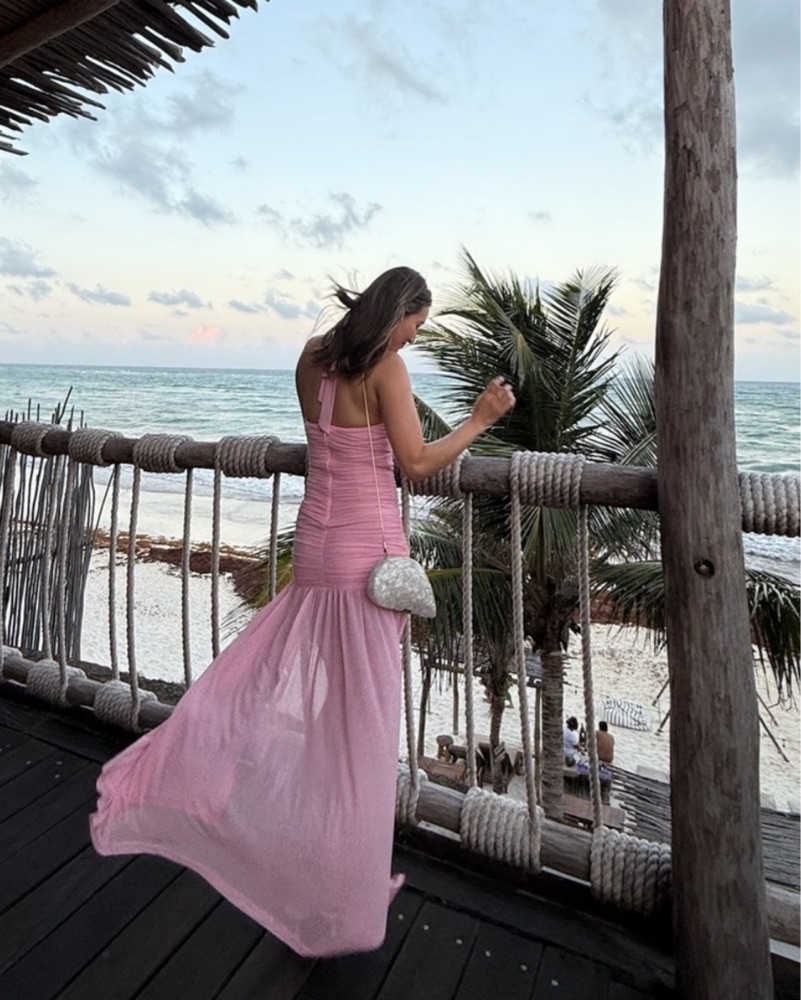 Hello Molly Aveline Halter Dress by Hello Molly - Pickle