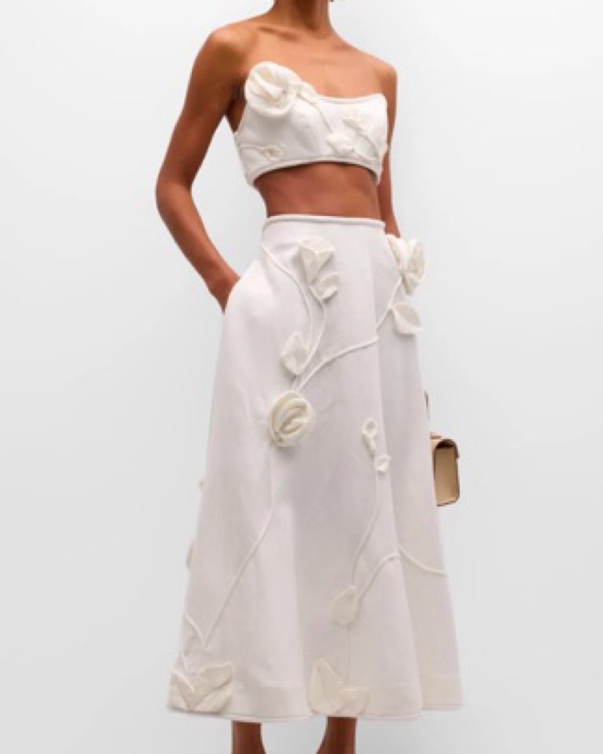 スカート ZIMMERMANN Woman Skirt White 2457SRS252 TEA Skirts White – Lord & Taylor