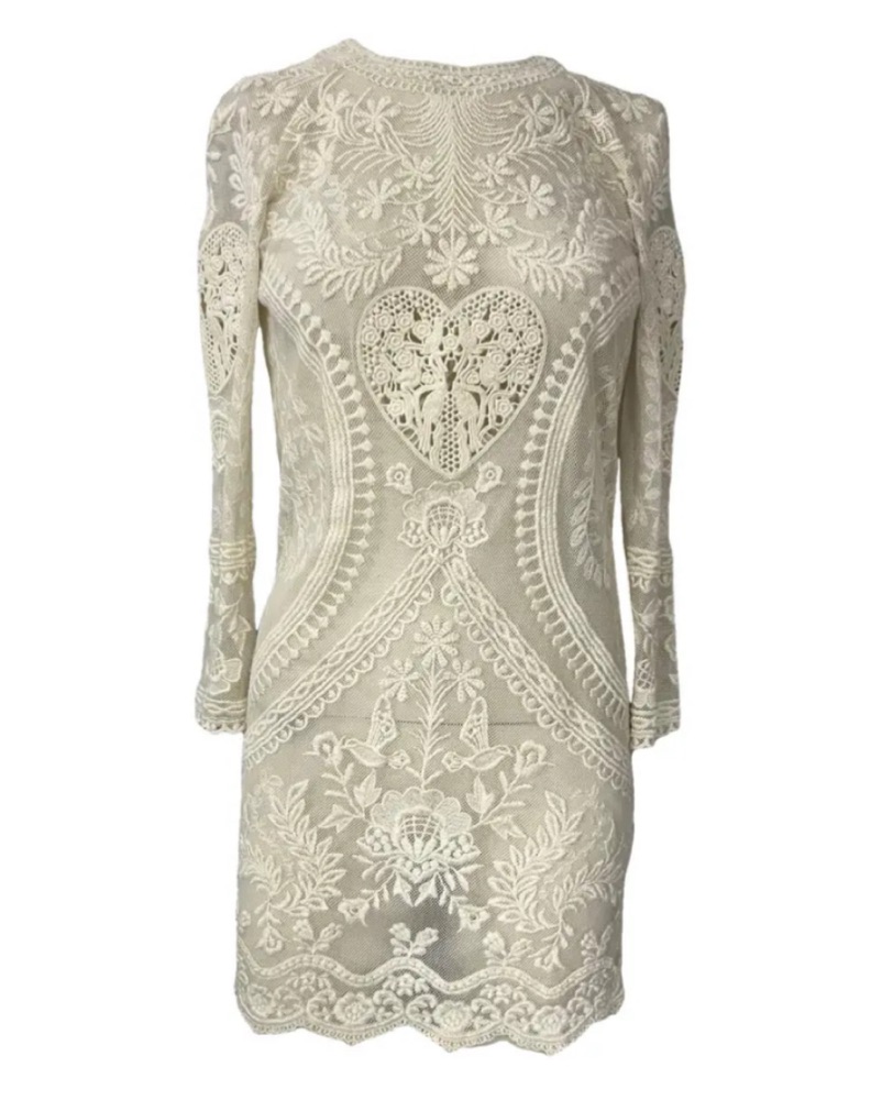 isabel marant lace up dress Isabel Marant Women's Rubiana Lace Cocktail Minidress - White
