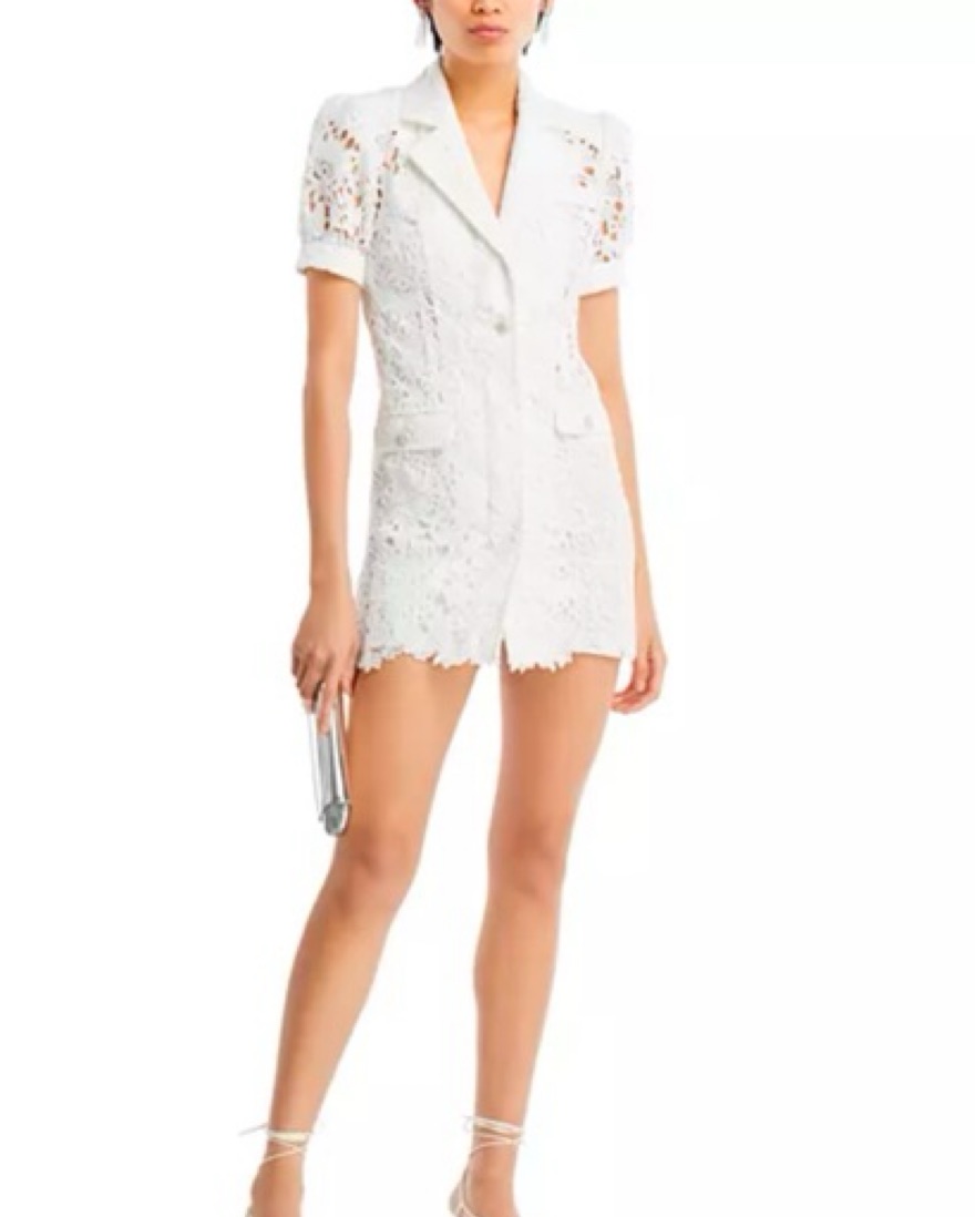 Generation Love White Lace Blazer Dress by Generation Love - Pickle