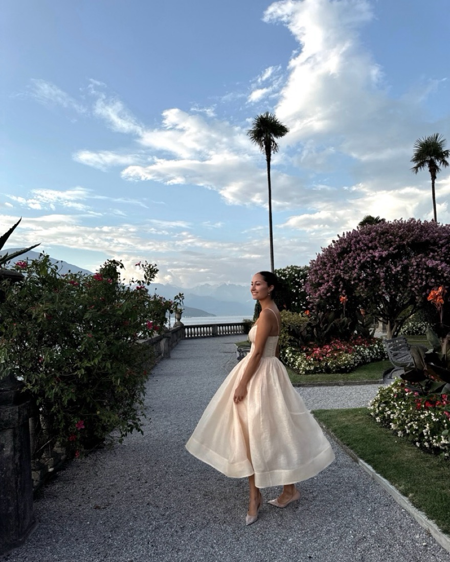 zimmermann natura ruched midi dress Zimmermann Natura Ruched A-Line Midi Dress - Light Peach