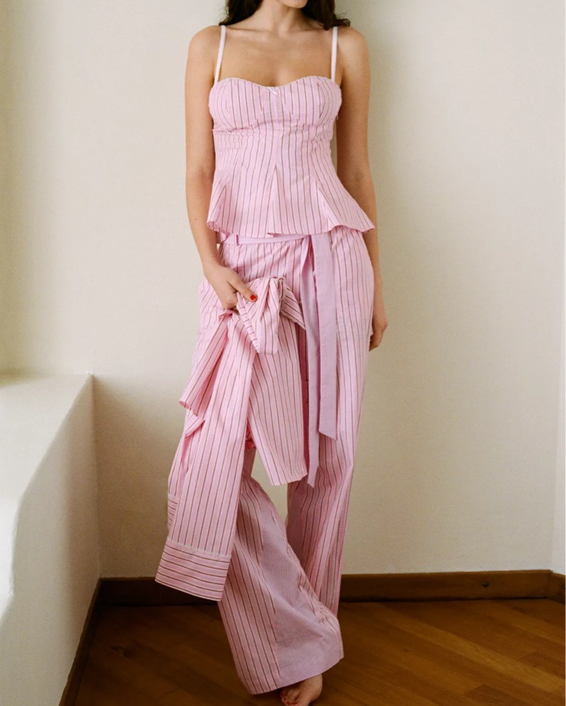 Poplin Pink Stripe Set by Zara - Pickle