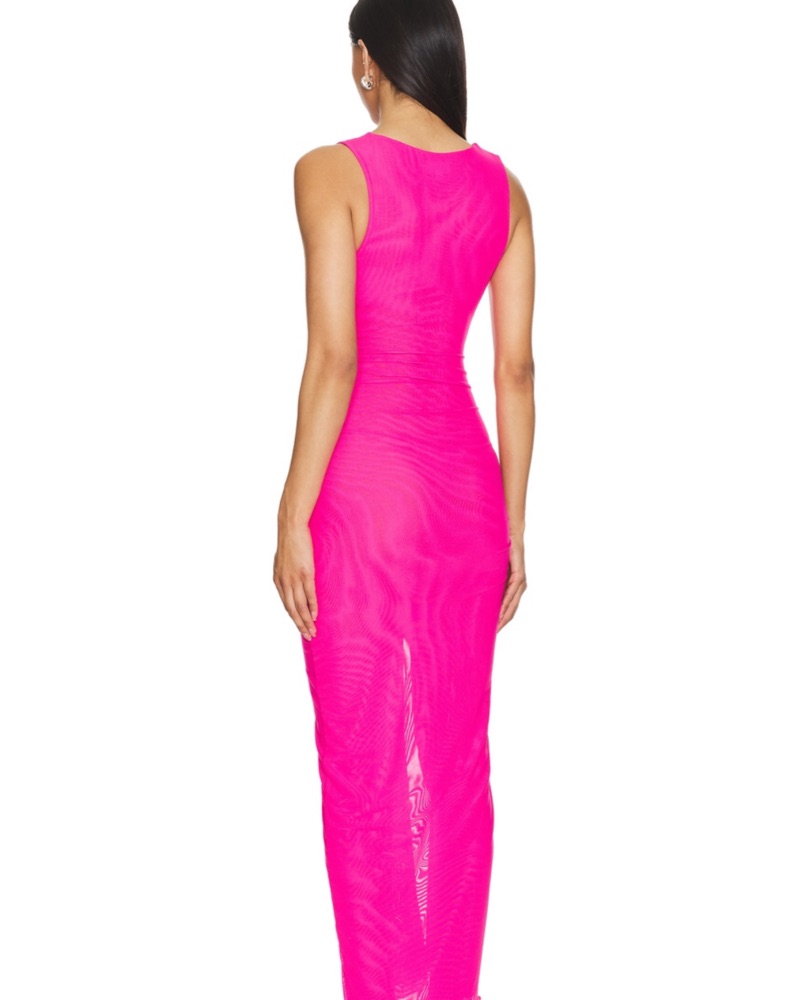 Superdown Nelly Hot Pink Sheer Maxi by Superdown - Pickle