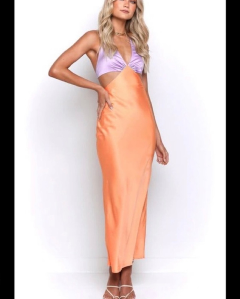 beginning boutique backless dress Estelle Hot Pink Cowl Neck Party Mini Dress - US 0