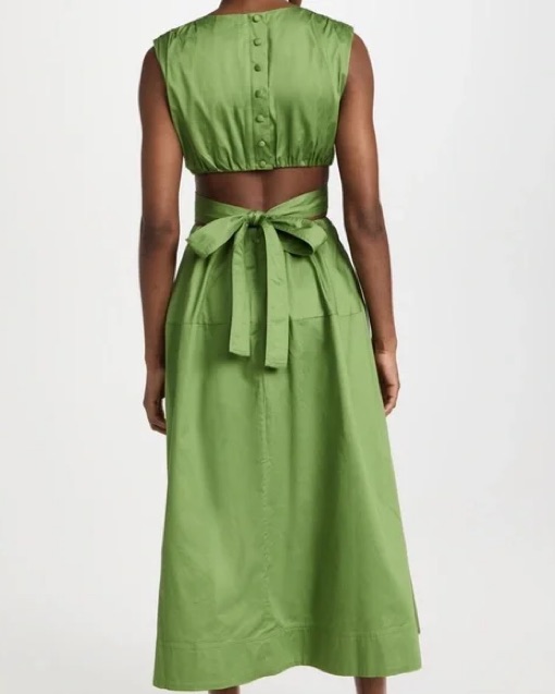 aje green dress Clay Belted Mini Dress-WILLOW GREEN / 4 main image 0
