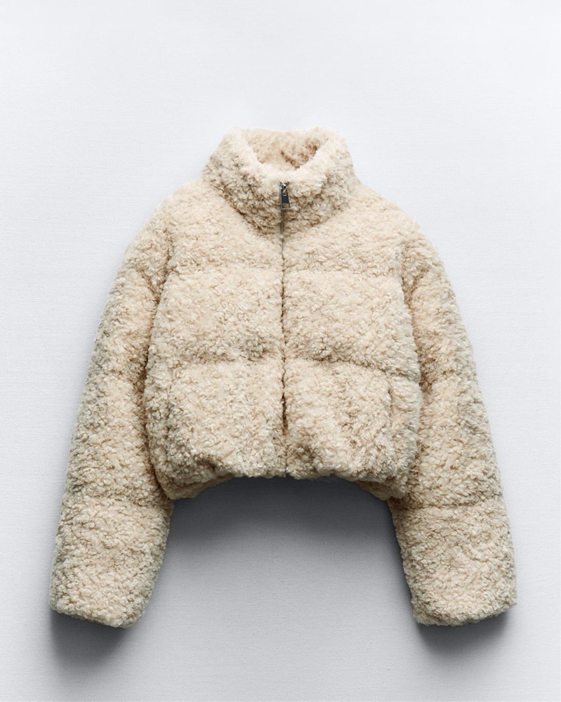 Cropped Faux Puffer | Pickle