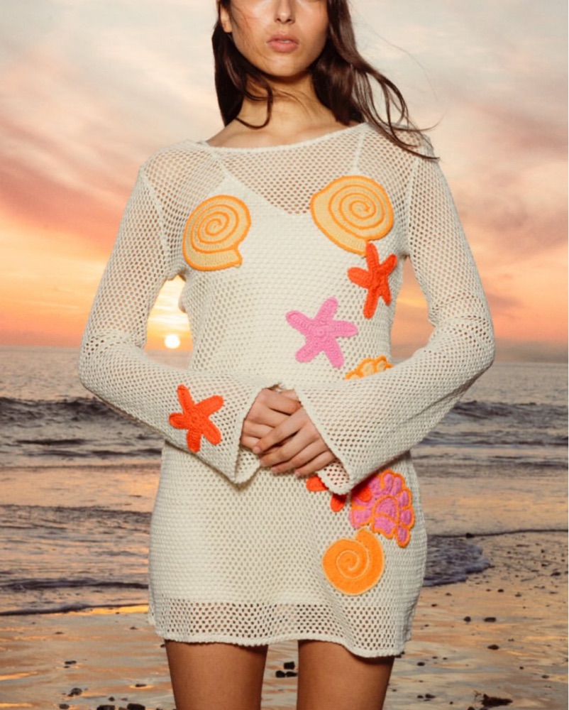Wolf Gang Crochet Dress by The Wolf Gang - Pickle