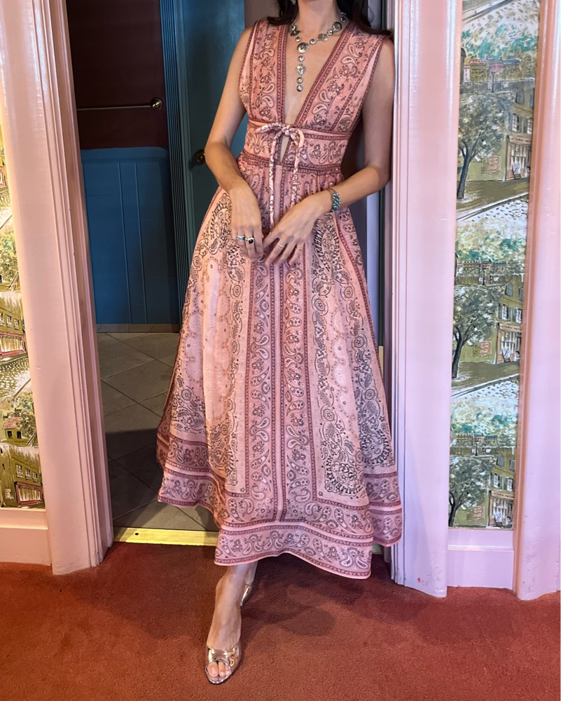zimmermann pink bandana dress Zimmermann Matchmaker Structured Mini Dress Pink