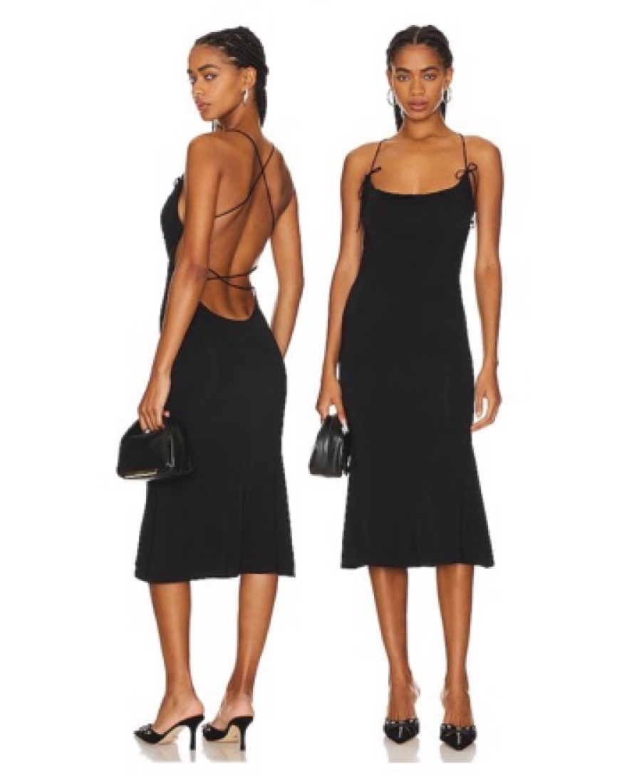 Danielle Guizo Slinky Midi Dress by Danielle Guizio - Pickle