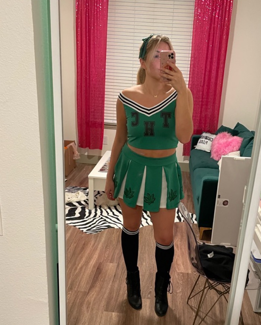 Dolls Kill Green Cheerleader Costume by Dolls Kill - Pickle