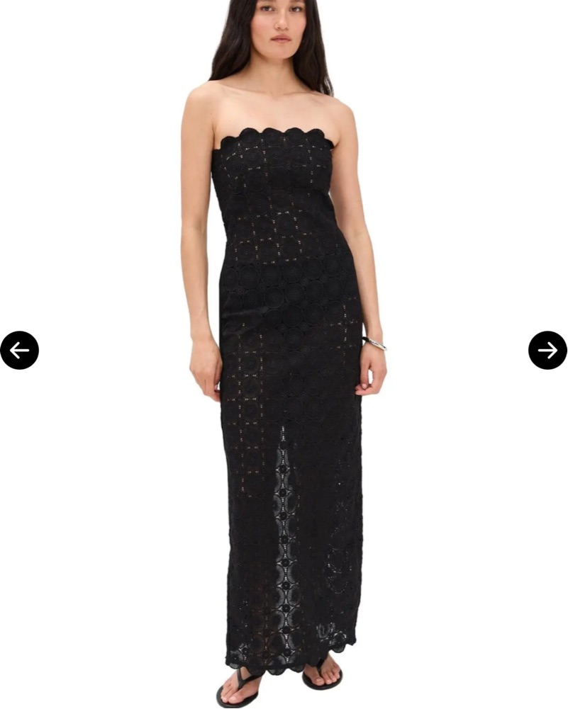 st agni crochet dress St. Agni Women's Cotton Crochet Dress
