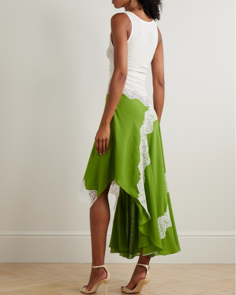 christopher esber asymmetric dress Christopher Esber Slashed Asymmetric Dress | Black