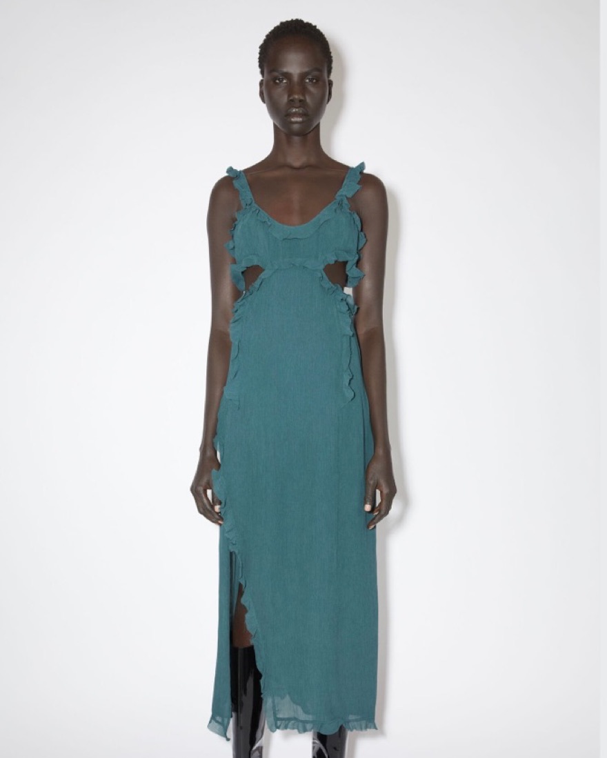Acne Studios Ruffle Slip Dress | Pickle