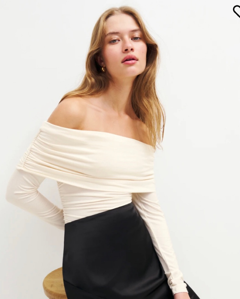 The barnnet Magnolia Off-Shoulder Top 白② The barnnet Magnolia Off-Shoulder Top 白 White Magnolia Off