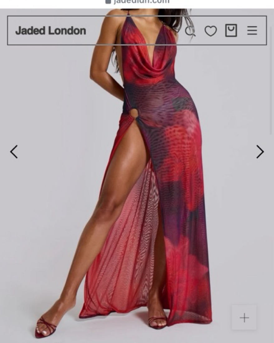 Jaded London Sedona Maxi Dress by Jaded London - Pickle