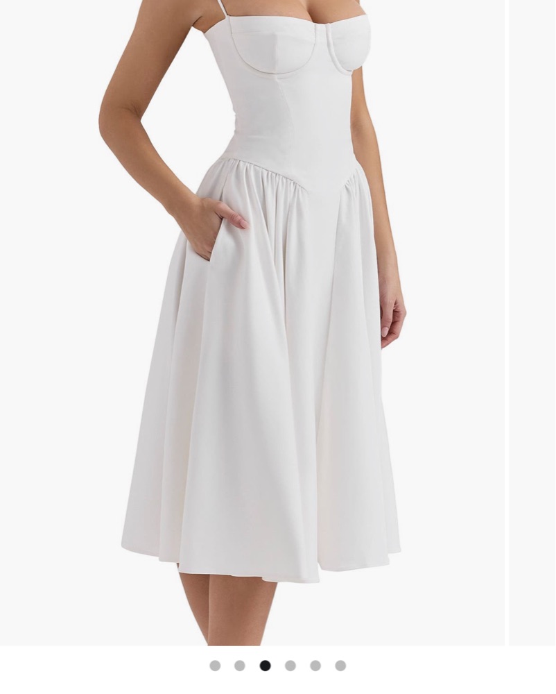 Samaria Corset Fit & Flare Dress by House of CB - Pickle