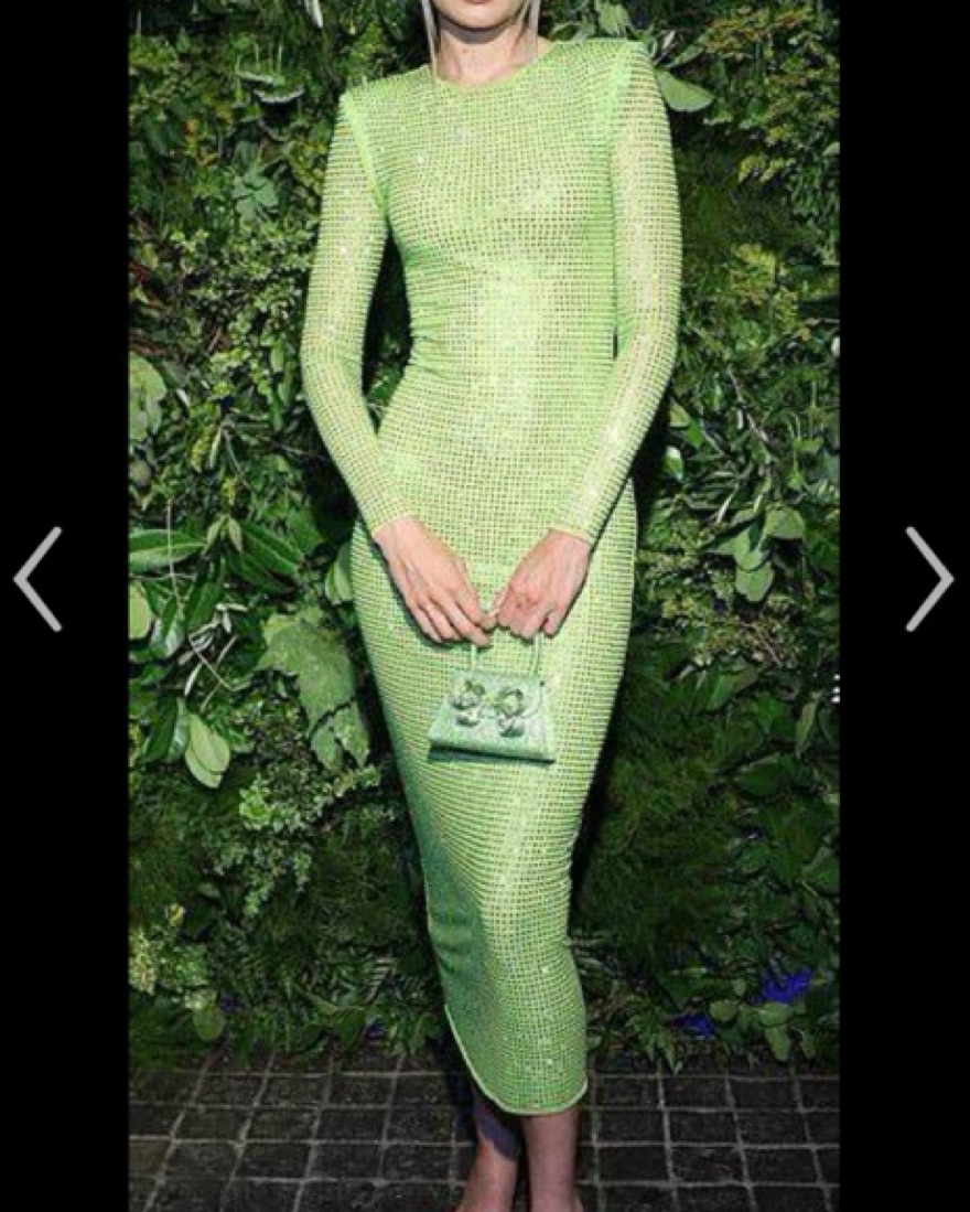 Bright Green Self Portrait Dress! by Self Portrait - Pickle