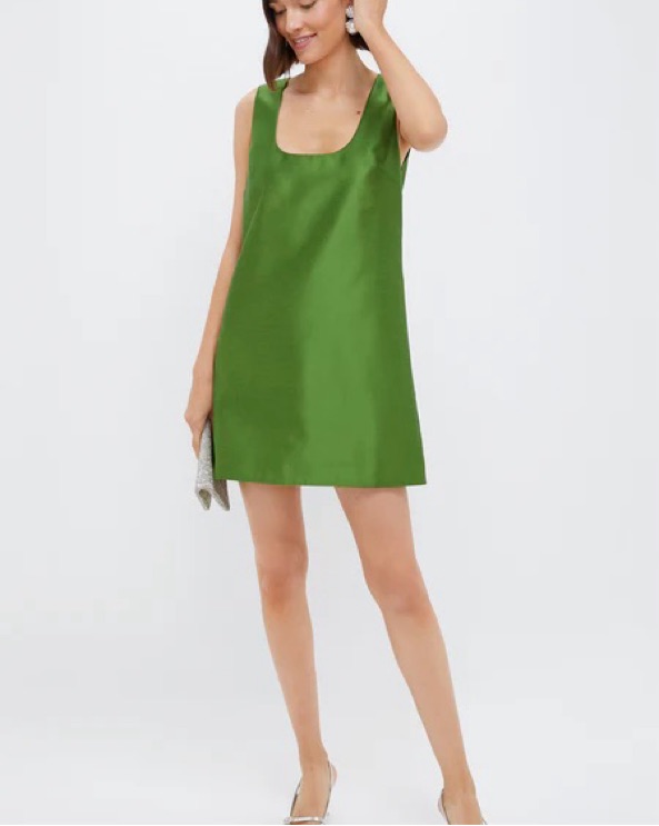 green dupioni mollie dress Tropic Muse Beaded Cowl Maxi Dress main image 1