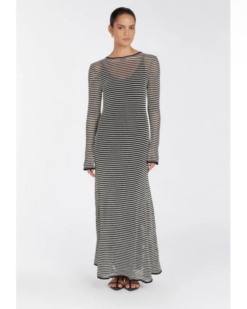 Dissh Chic Knit Striped Maxi Dress by Dissh - Pickle