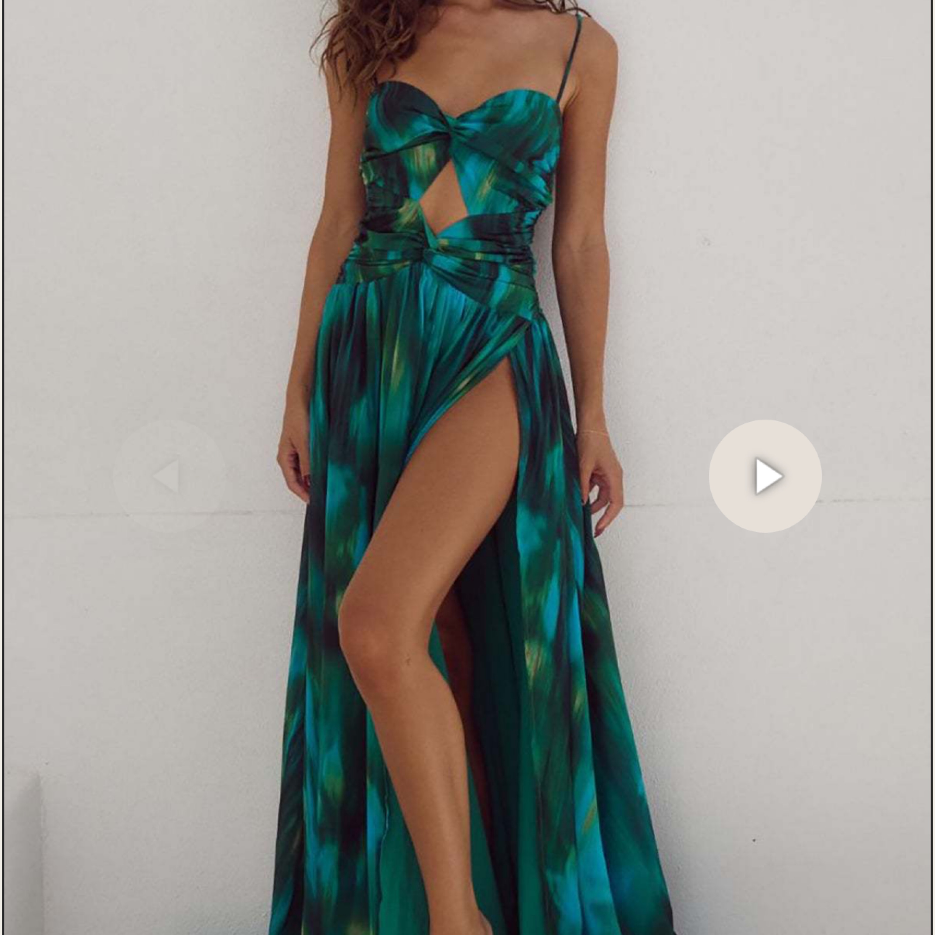 CAMILLE MAXI DRESS - CABANA GREEN by RUNAWAY the Label - Pickle