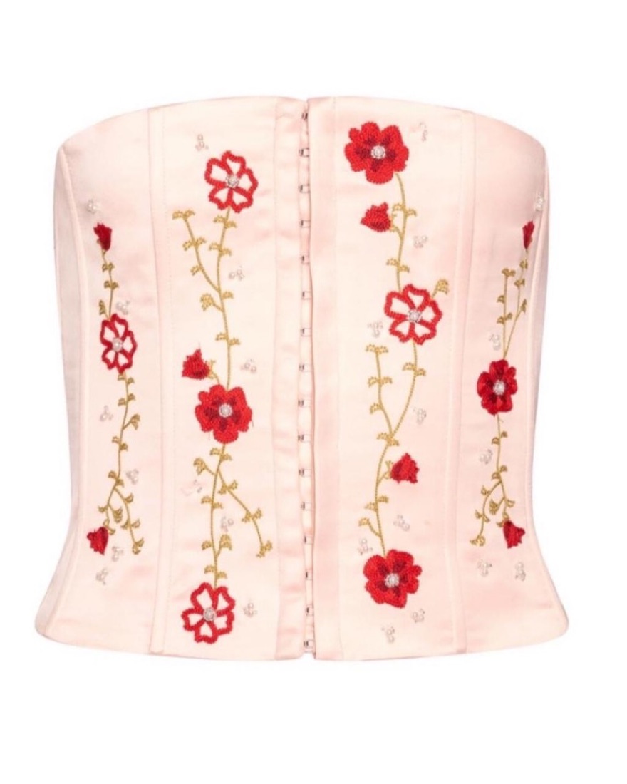 Danielle Guizio Meadows Corset Pink M by Danielle Guizio - Pickle