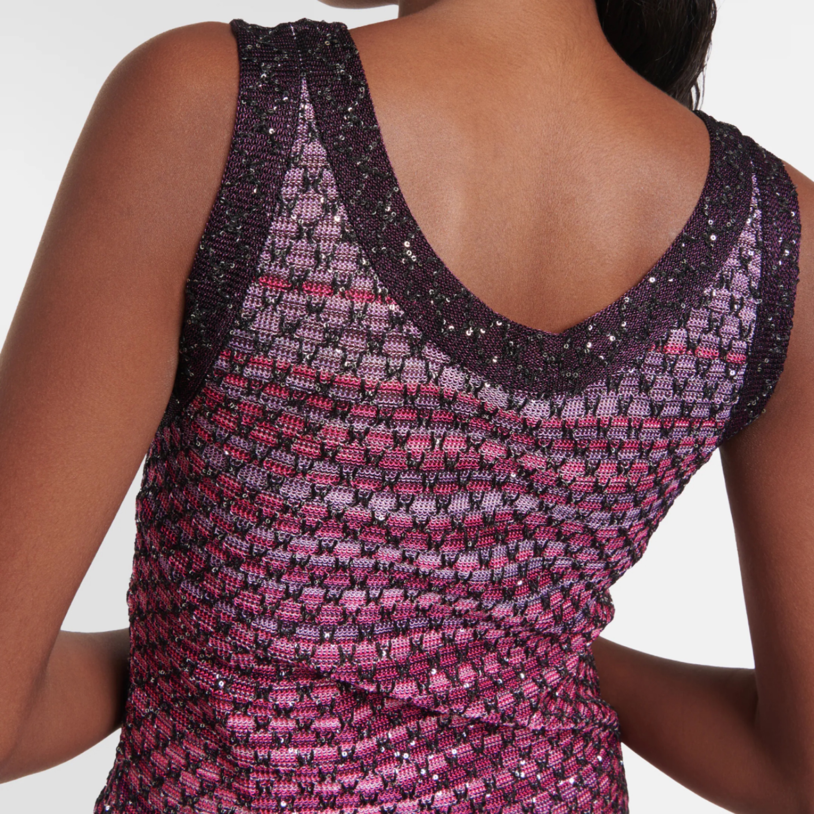 Missoni ツインセット Zig zag lamé viscose bikini Black & Lamé | Missoni