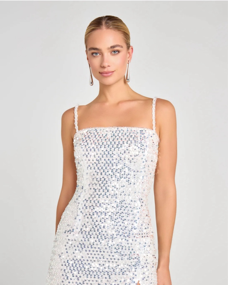 nadine merabi gigi silver dress NADINE MERABI | Dresses | Nadine Merabi Gigi Silver Sequin Strapless Dress