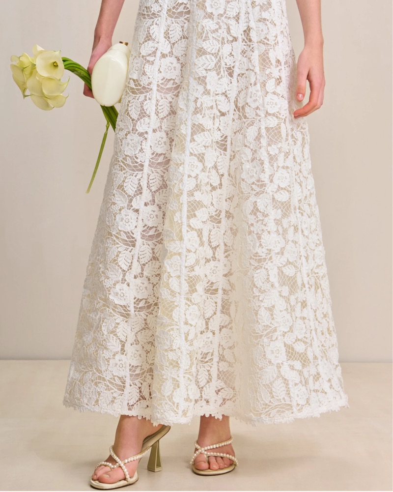 scoop back lace wedding dress Sequin Lace A-Line Wedding Dress with Illusion Scoop Back & Long Sleeves MADE TO MEASURE