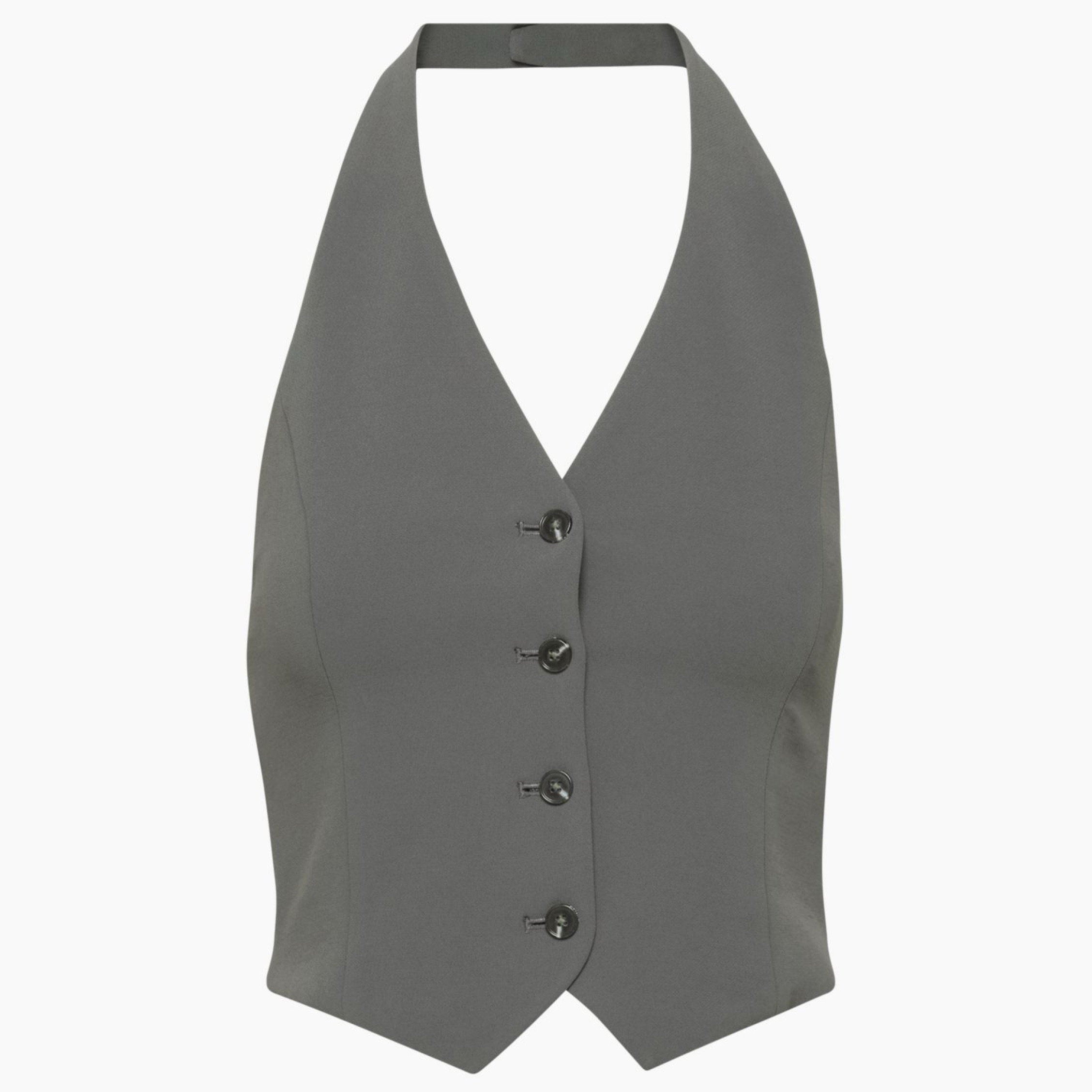 【Miripon.】 Frill tailored vest / gray Regal Vest - Crepette™ | Aritzia CA