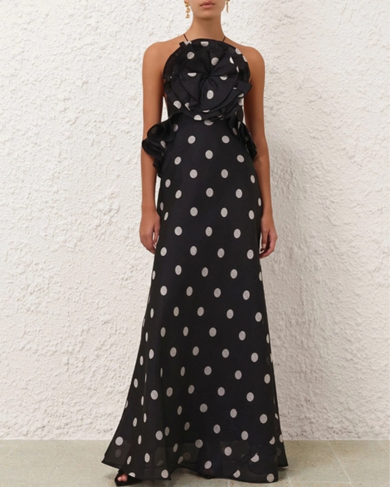 【Zimmermann】Crush ruffled floral linen and silk midi dress Zimmermann Crush Floral Linen Midi-Dress | Saks Fifth Avenue
