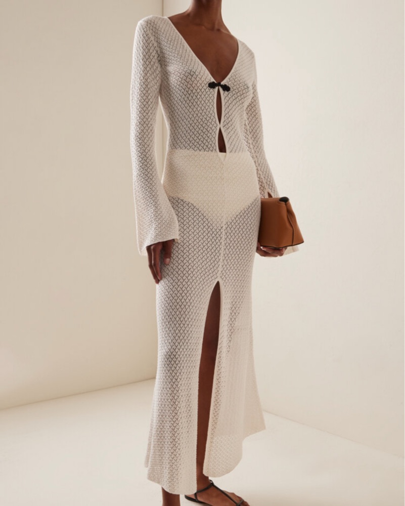 Moda Operandi White Maxi Dress/ Coverup by The Garment - Pickle