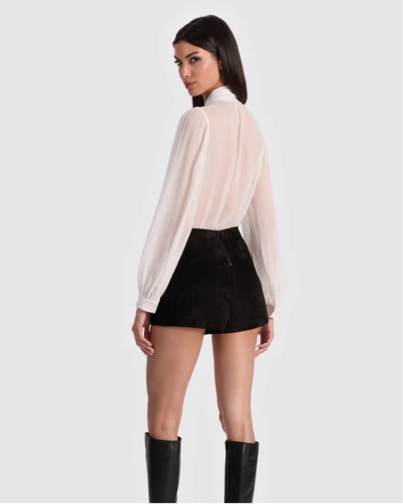 Alice + Olivia White Brentley Blouse by Alice & Olivia - Pickle