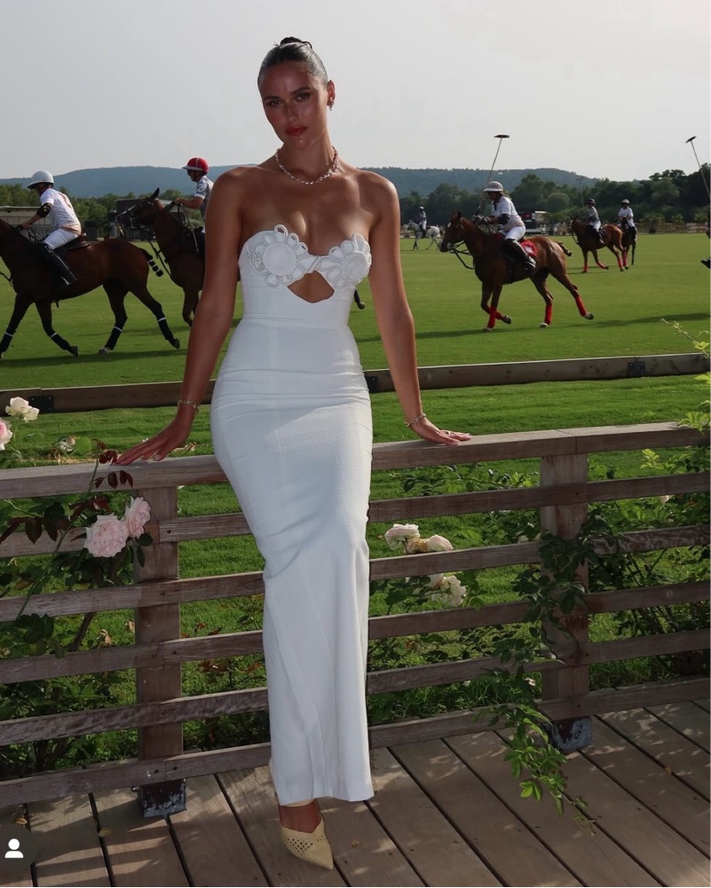 Elegant White Lace Maxi Dress by Sau Lee - Pickle