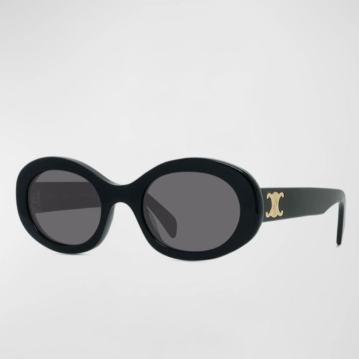 セリーヌ Celine Triomphe Sunglasses CELINE EYEWEAR Triomphe aviator-style metal and acetate