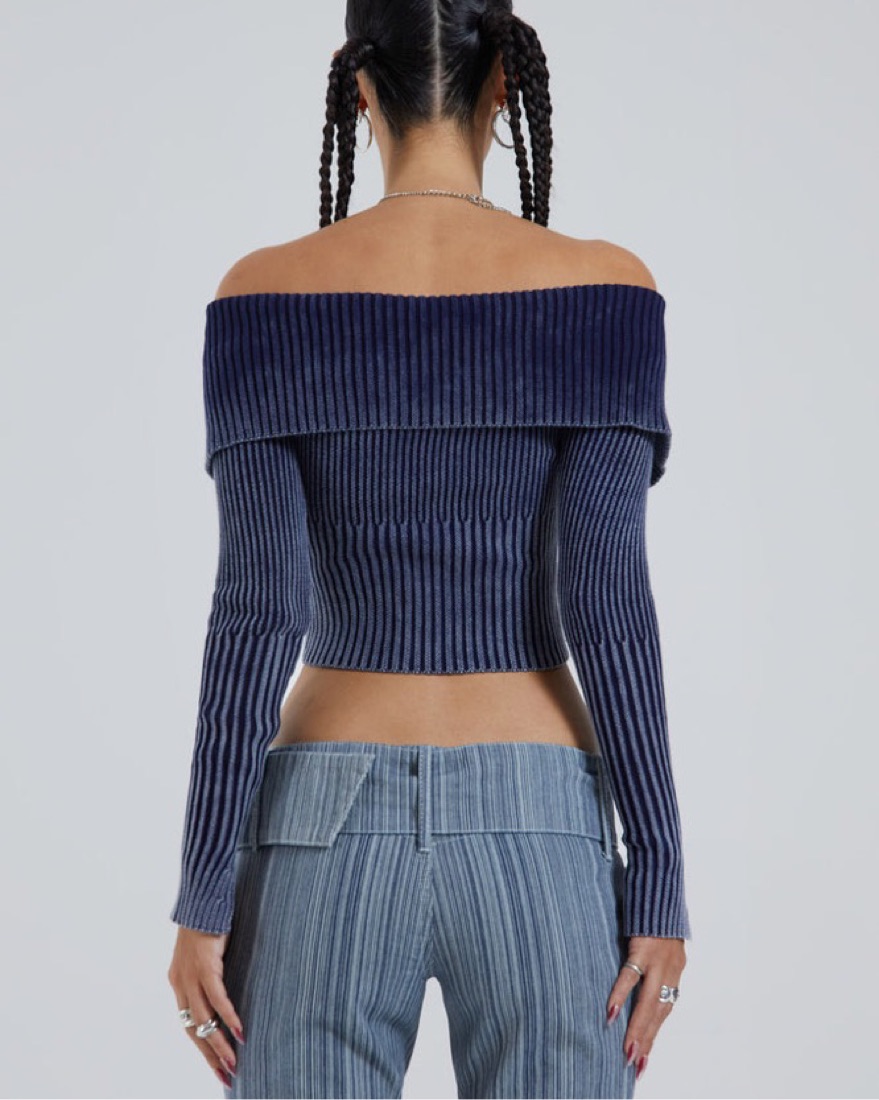 Jaded London Tribeca Knit Sweater by Jaded London - Pickle