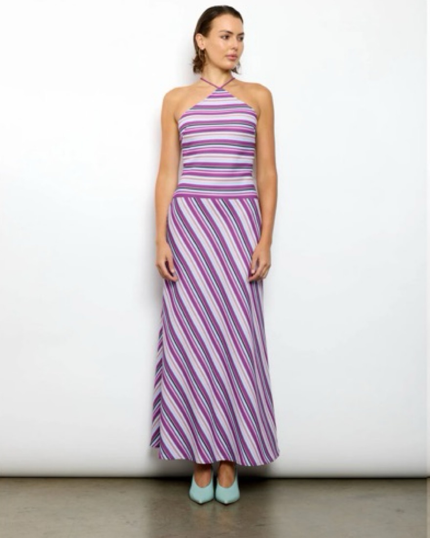 harper halter dress in maxi length WITH HARPER LU - Halter Maxi Dress