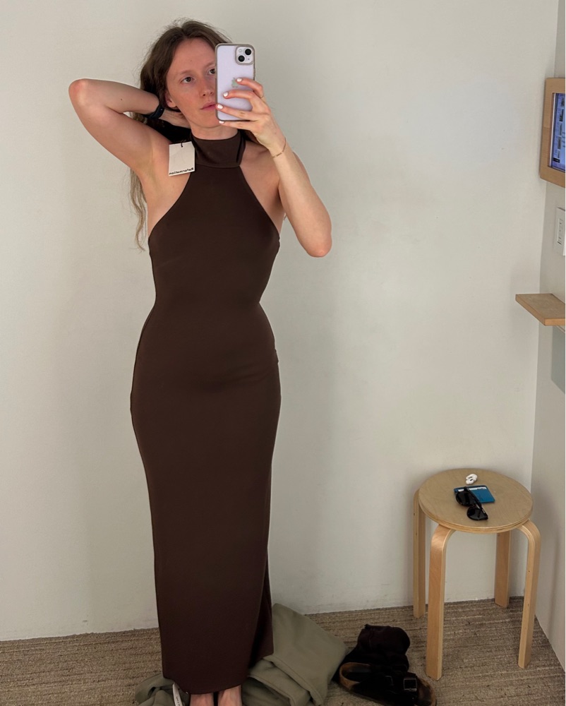 Reformation Bonnie Knit Chocolate Dress by Reformation - Pickle