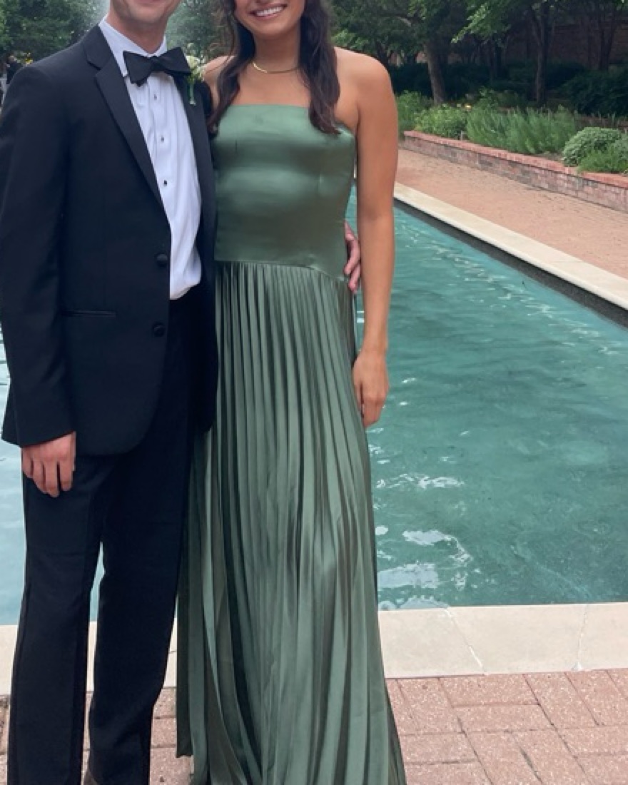 abercrombie green drop waist dress A&F Giselle Strapless Drop-Waist Gown by Abercrombie and Fitch