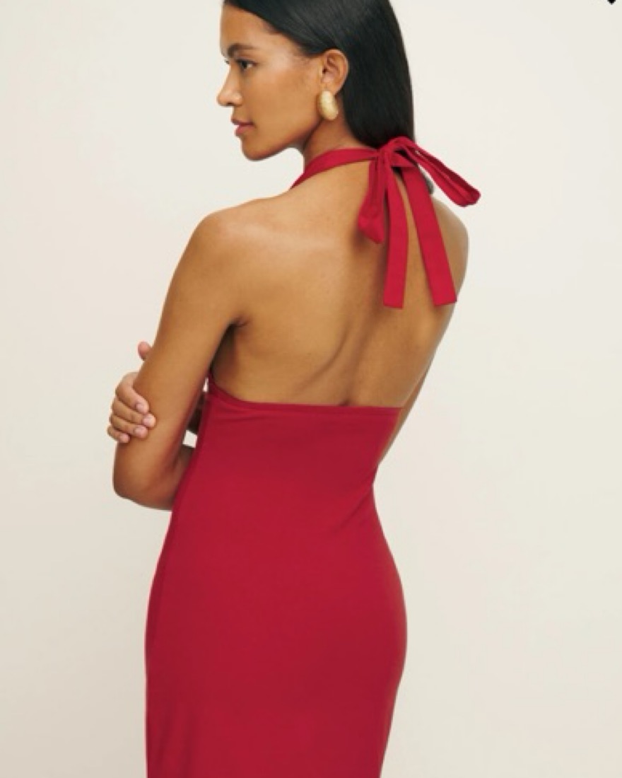 english factory high low knit combo dress English Factory main image 1