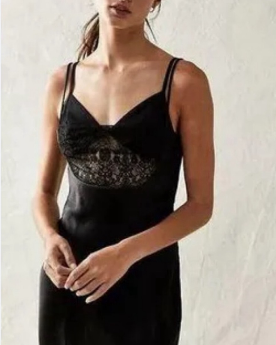 big and tall black and gold dress shirt Dreamer Square Neck Dress in Black