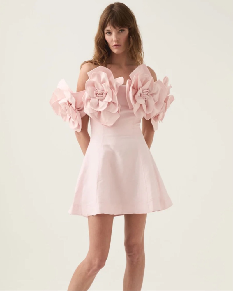 aje etta mini dress Etta Mini Dress-BLACK / 8