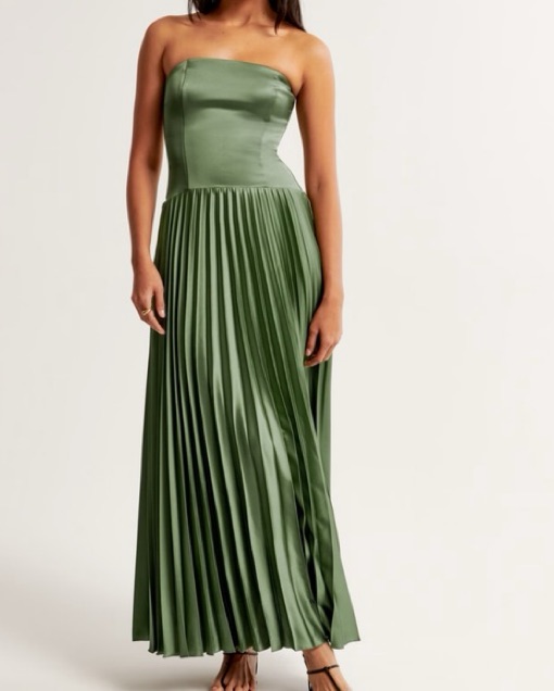 abercrombie green drop waist dress White Drop Waist Textured Maxi Dress – Rare London main image 0
