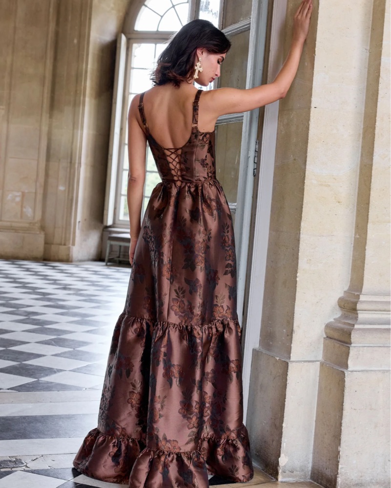 V. Chapman Avery Dress in Cocoa by V. Chapman - Pickle