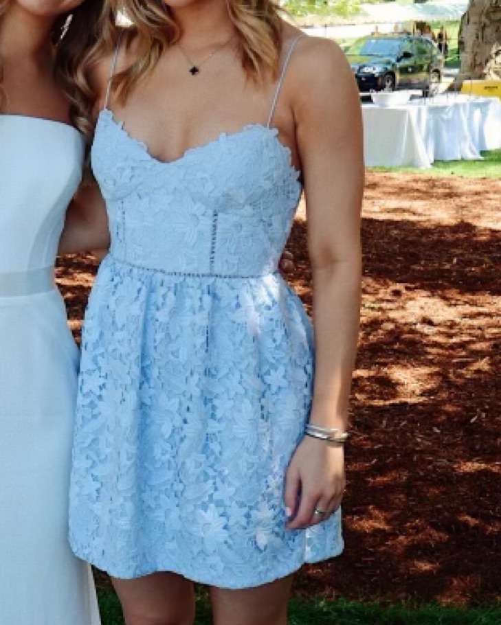 club monaco lace dress Club Monaco Nanhah Blue Dress by Club Monaco