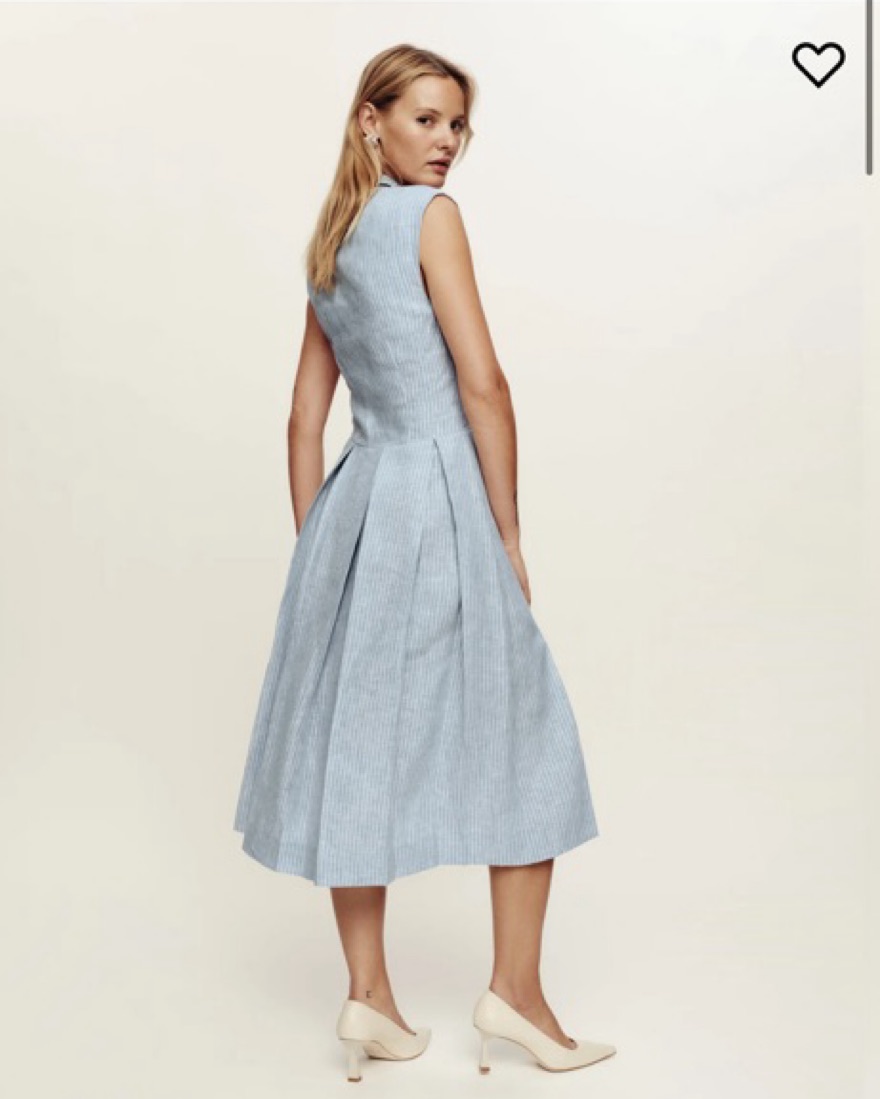 Reformation Prim Linen Dress by Reformation - Pickle